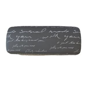 Kensie Eyeglasses Case Gray White Tan Lining Stylish